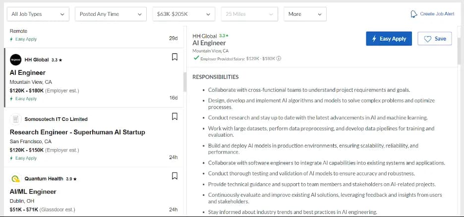 AI Engineer responsibilities