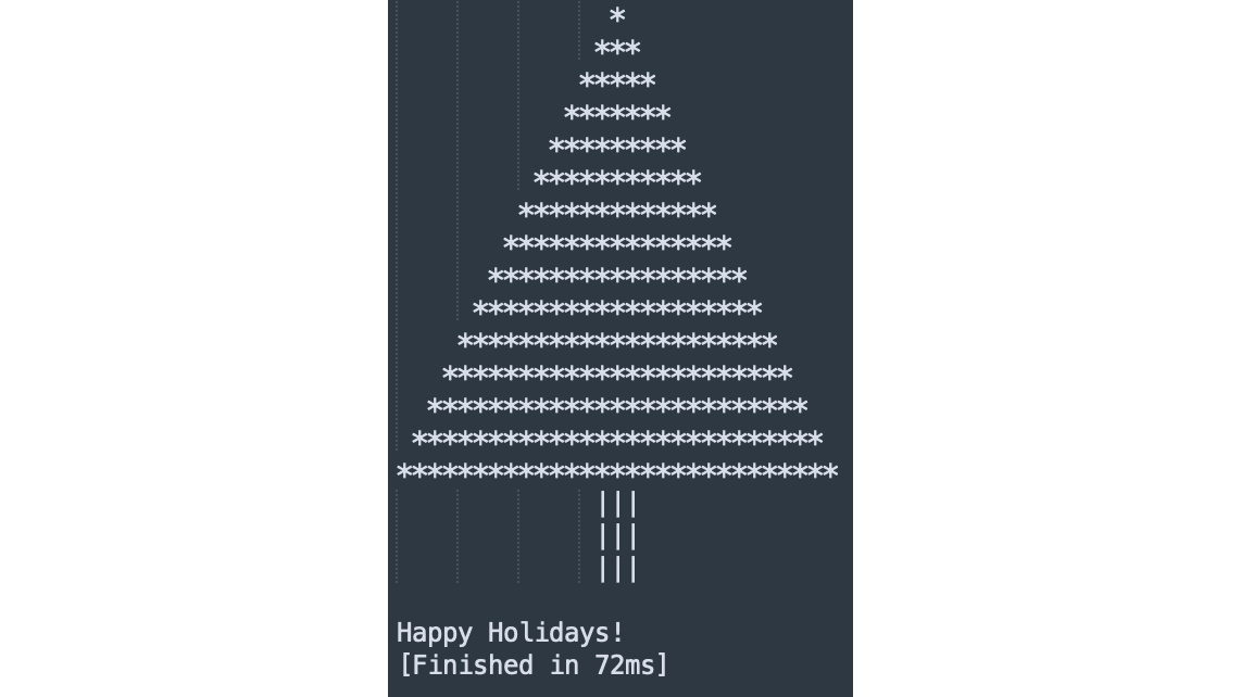 Christmas tree with python