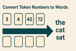 How Do LLMs Like Llama Match Token Numbers to Words?