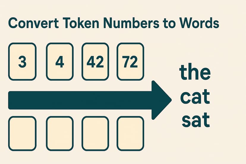 How Do LLMs Like Llama Match Token Numbers to Words?