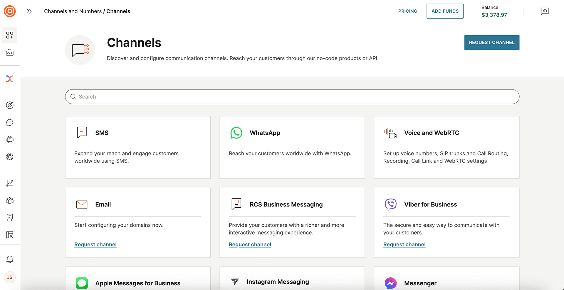 Infobip channels