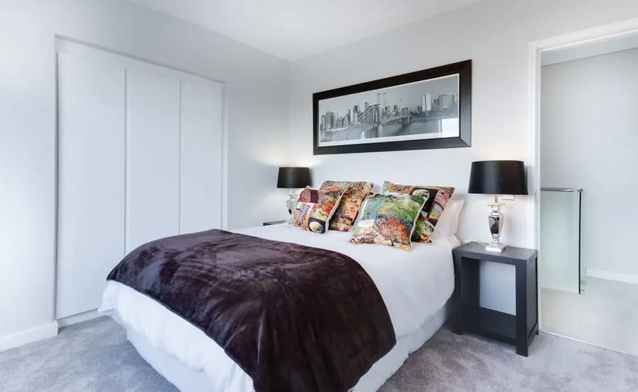 Illustrative apartment bedroom for the Mercer Street listing