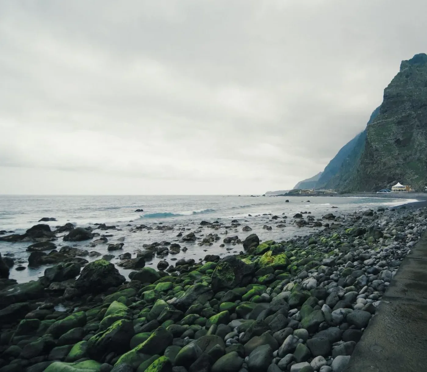 Rocky coast and cliffs in Madeira
